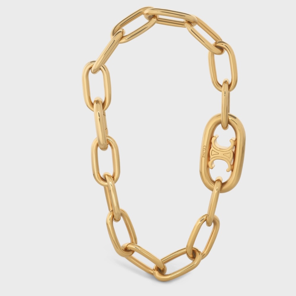 TRIOMPHE LINK BRACELET IN BRASS WITH GOLD FINISH
GOLD
